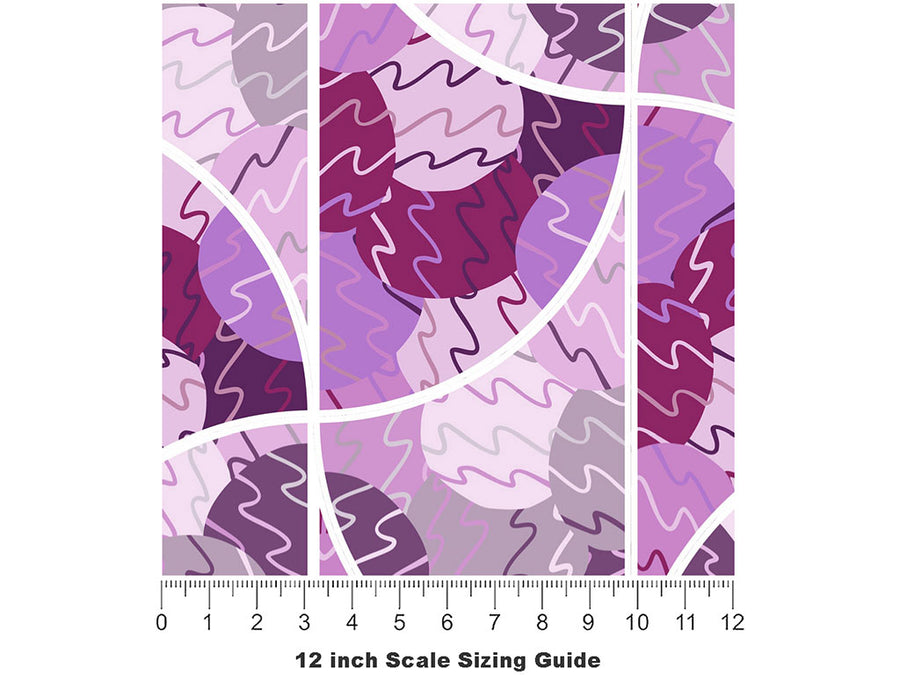 Sea Witch Abstract Vinyl Film Pattern Size 12 inch Scale~Rwraps Sea Witch Abstract Sizing Chart~2