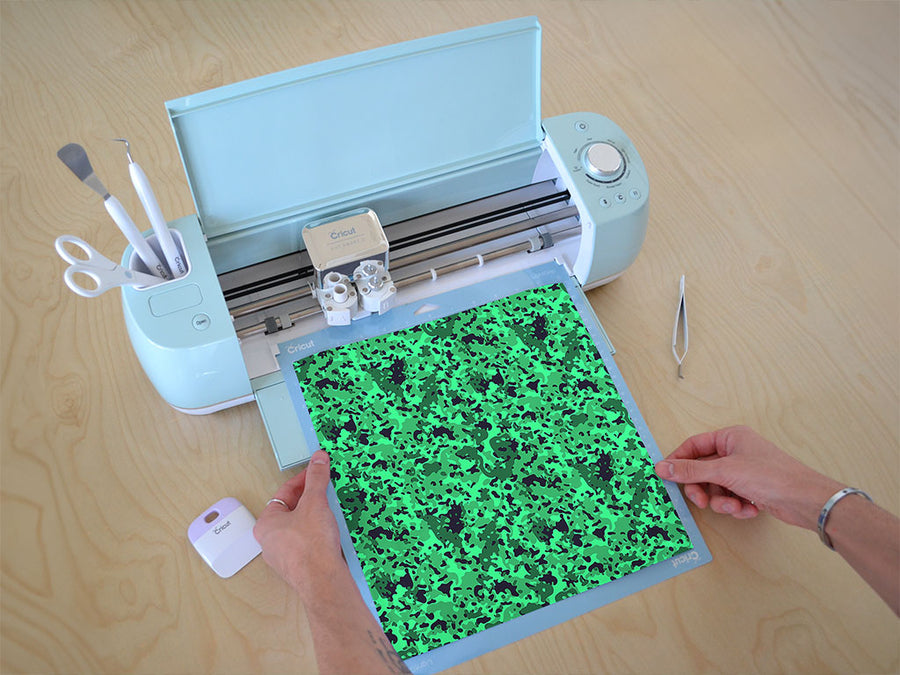 seafoam disrupter camouflage Cricut Compatible Vinyl
