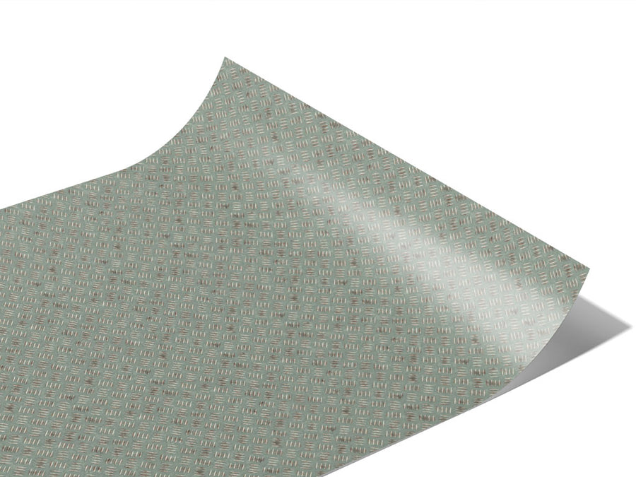 Seamless Aqua Diamond Plate Series Custom Printed Wrap Film~Rwraps Series 914 Diamond Plate Digitally Printed Vinyl Wrap~0