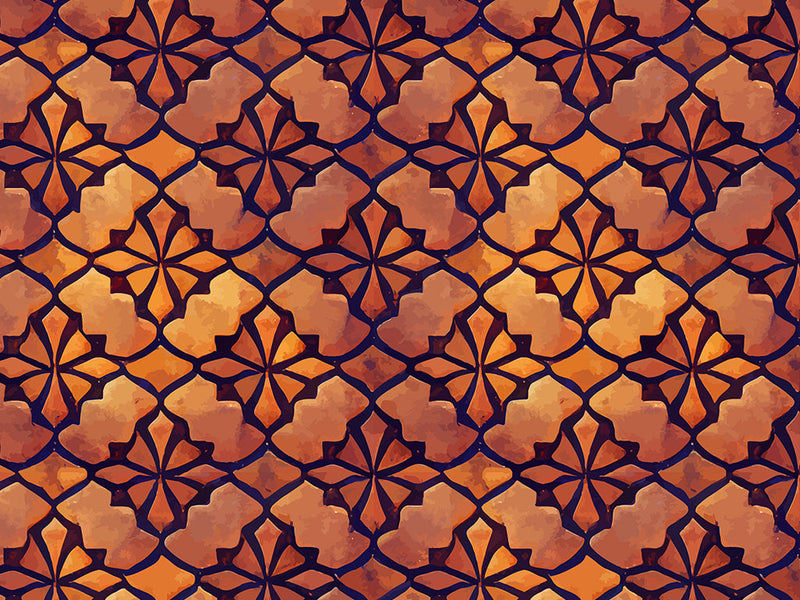 Seasons Change Art Deco Vinyl Wrap Pattern~Rwraps Series 914 Digitally Printed Vinyl Wrap~0