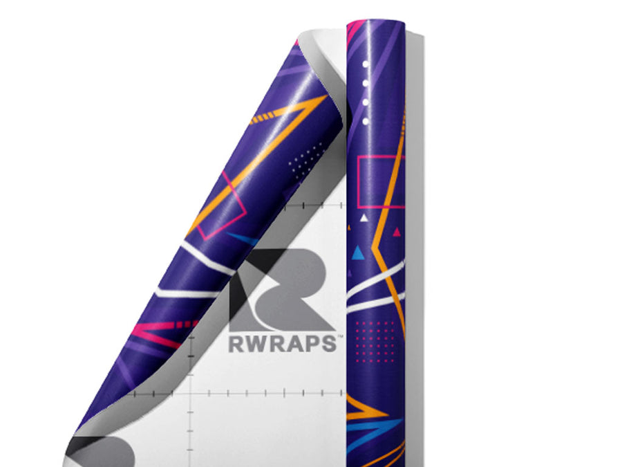Secret Code Abstract Wrap Film Sheets~Rwraps Series 914 Secret Code Abstract Scrolled Sheet~3