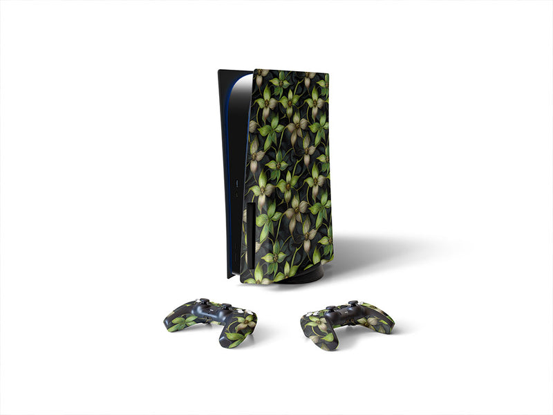 secret meadow floral Sony PS5 DIY Skin