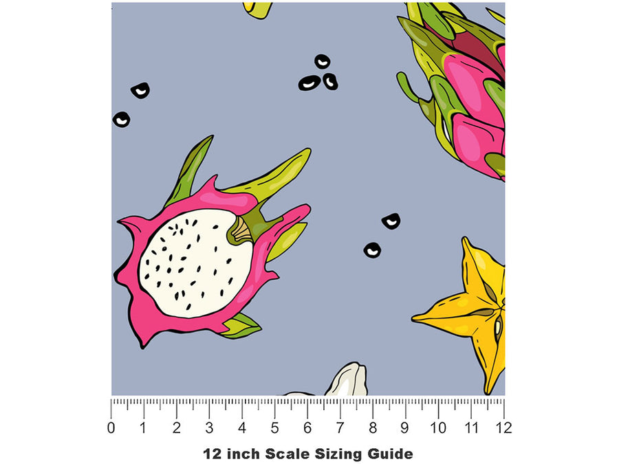 Secrets Within Fruit Vinyl Film Pattern Size 12 inch Scale~Rwraps Secrets Within Fruit Sizing Chart~2