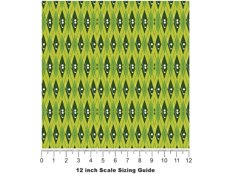 Seeing Green Sport Vinyl Film Pattern Size 12 inch Scale~Rwraps Seeing Green Sport Sizing Chart~2