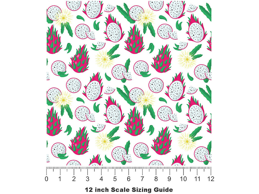 Seoul Kitchen Fruit Vinyl Film Pattern Size 12 inch Scale~Rwraps Seoul Kitchen Fruit Sizing Chart~2