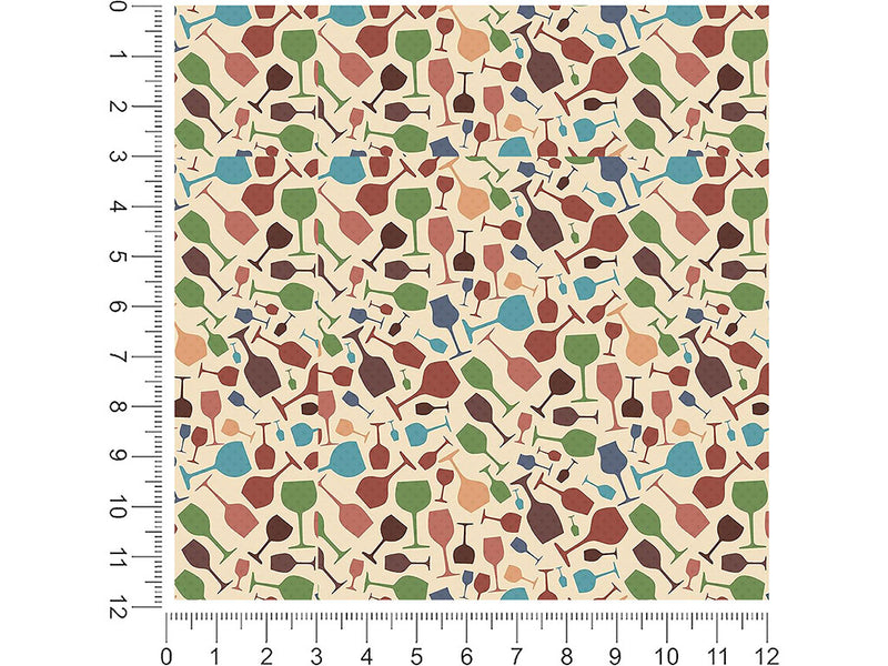 serious stemware alcohol 1ft x 1ft Craft Sheets