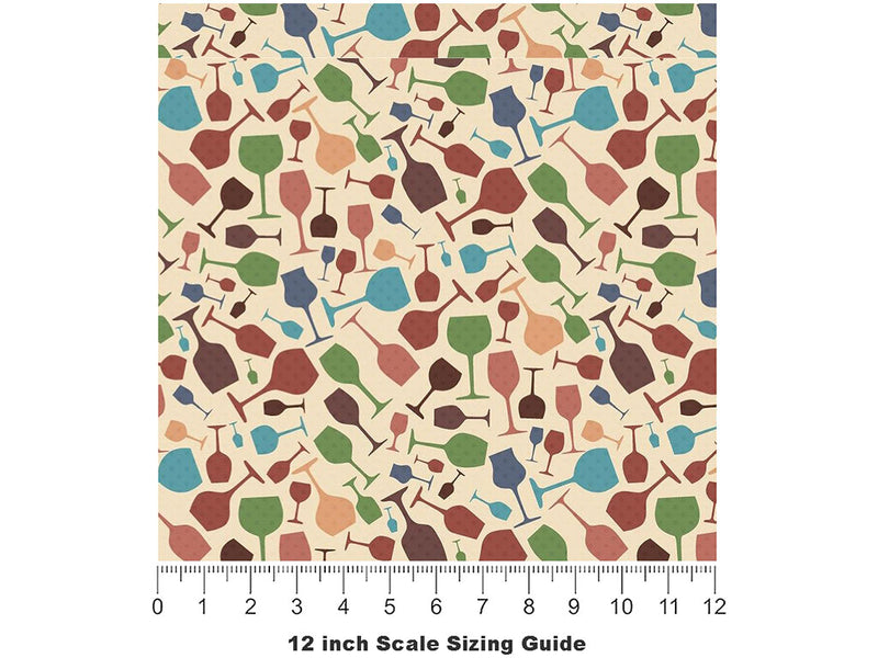 Serious Stemware Alcohol Vinyl Film Pattern Size 12 inch Scale~Rwraps Serious Stemware Alcohol Sizing Chart~2