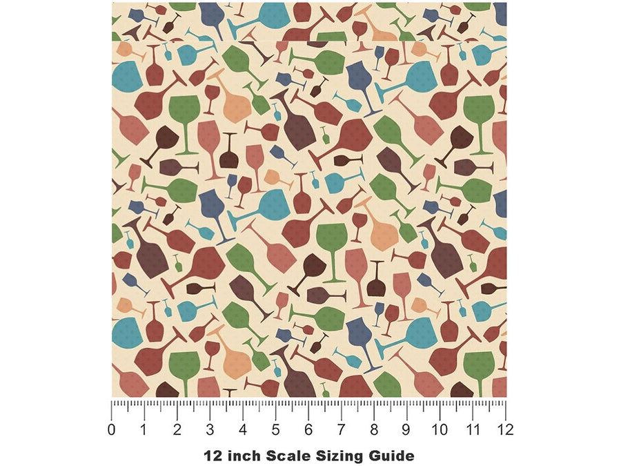 Serious Stemware Alcohol Vinyl Film Pattern Size 12 inch Scale~Rwraps Serious Stemware Alcohol Sizing Chart~2