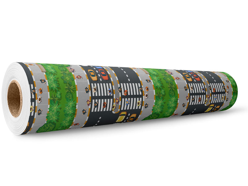 Seventh Avenue Cityscape Wrap Film Wholesale Roll~Rwraps Series 914 Digitally Printed Vinyl Roll~5
