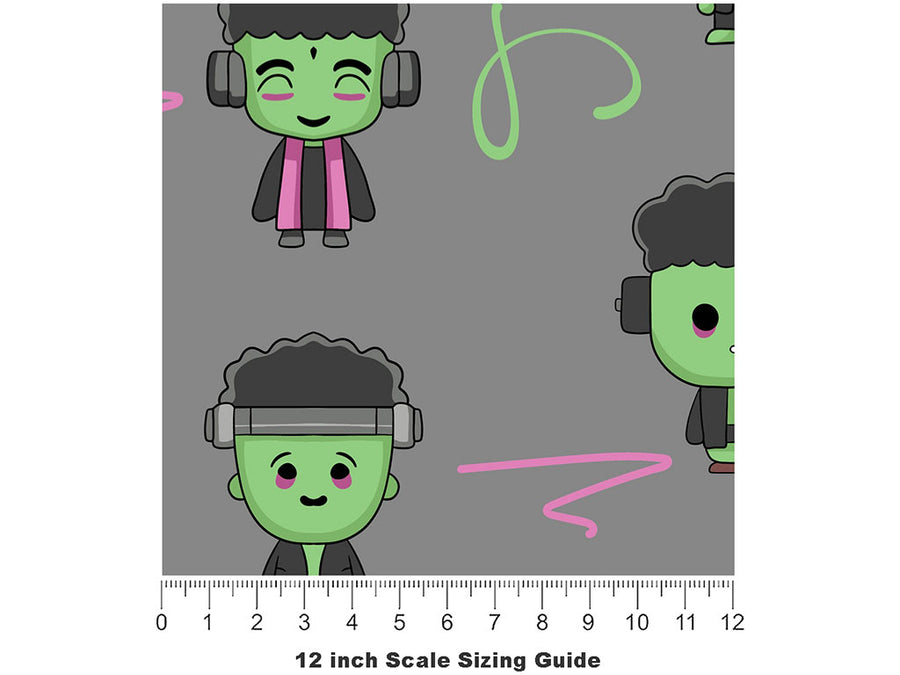 Sewn Up Halloween Vinyl Film Pattern Size 12 inch Scale~Rwraps Sewn Up Halloween Sizing Chart~2