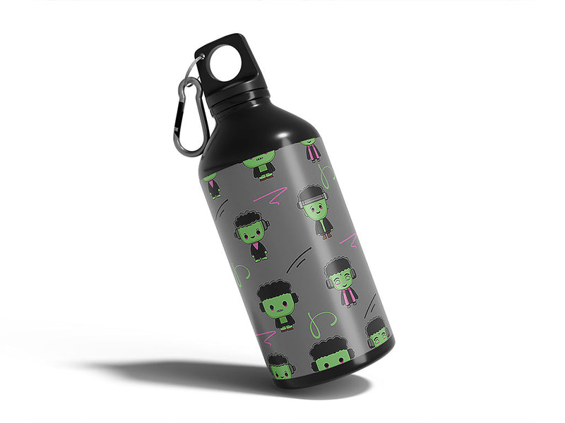 sewn up halloween Water Bottle DIY Stickers