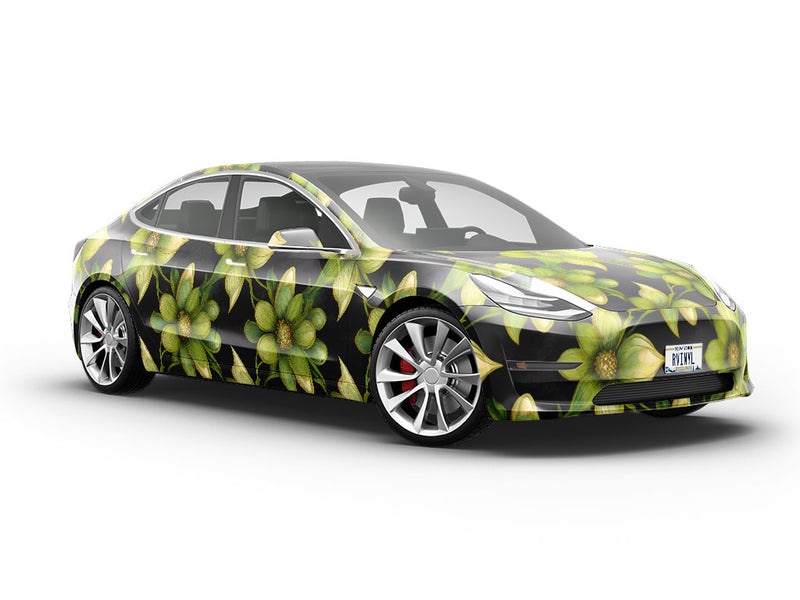 Shadow Lily Floral Vehicle Vinyl Wrap