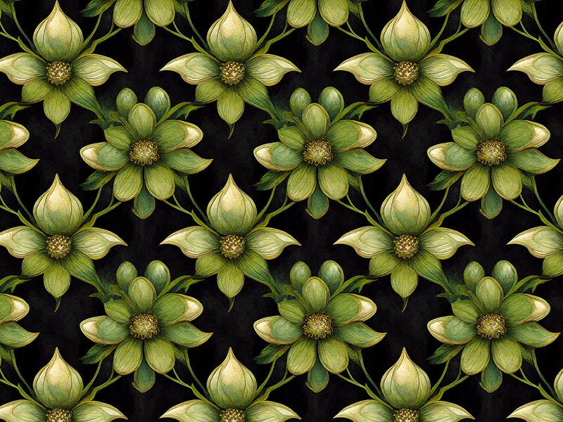 Shadow Lily Floral Vinyl Wrap Pattern~Rwraps Series 914 Digitally Printed Vinyl Wrap~0