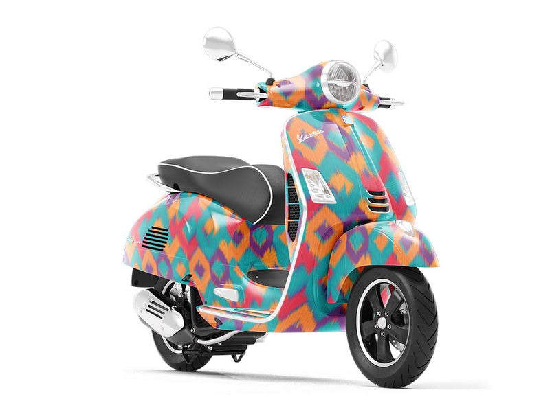 Shag Rug Argyle Vespa Scooter Wrap Film