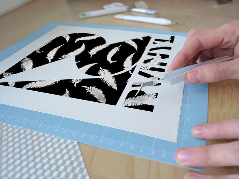 sharp feathers bird Easy Weed Craft Vinyl