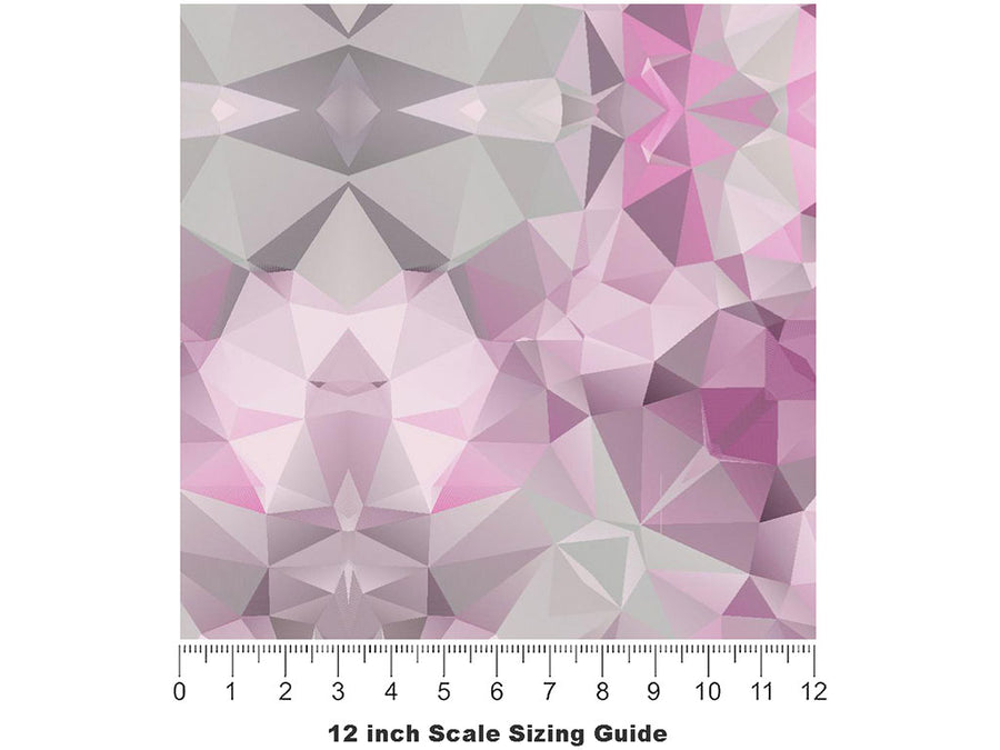 Sharp Love Tile Vinyl Film Pattern Size 12 inch Scale~Rwraps Sharp Love Tile Sizing Chart~3
