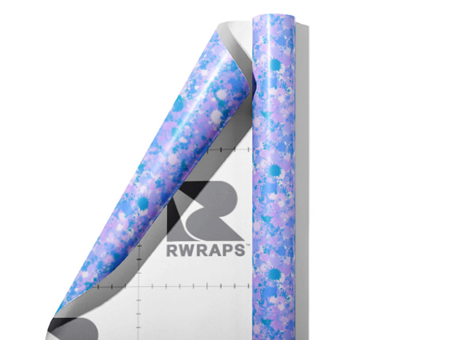 Sharp Ozone Paint Splatter Wrap Film Sheets~Rwraps Series 914 Sharp Ozone Paint Splatter Scrolled Sheet~3