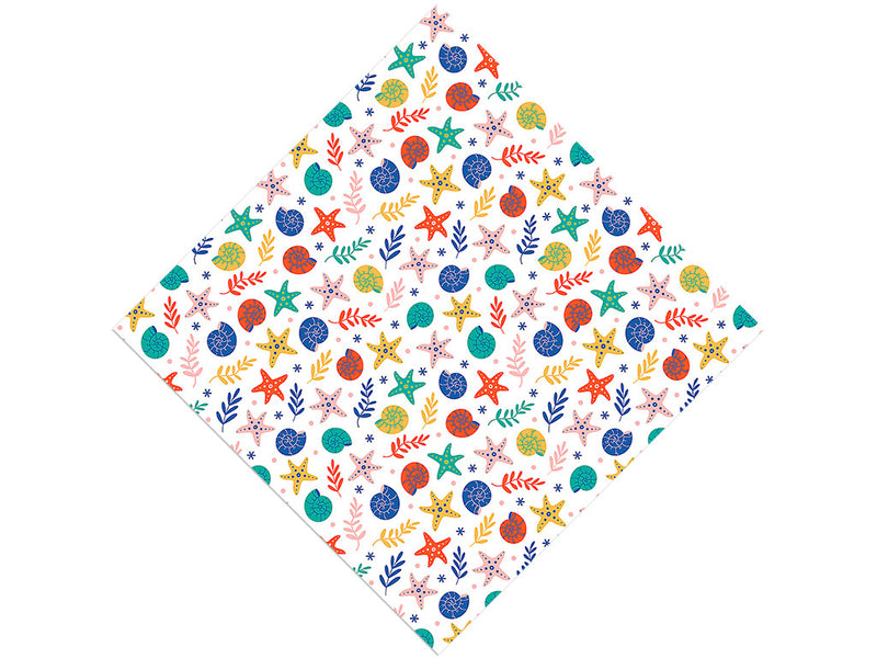 Shellfish Stars Marine Life Vinyl Wrap Pattern