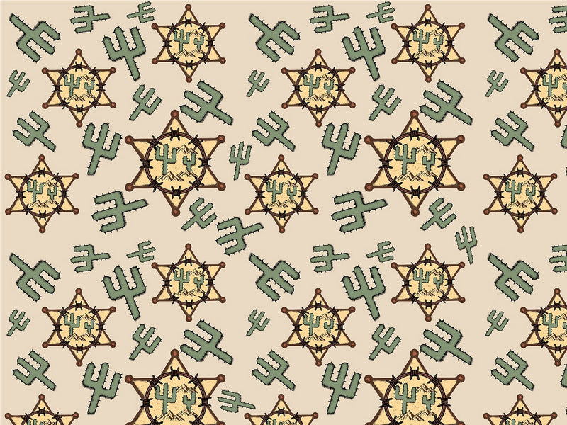Sheriffs Badge Cowboy Vinyl Wrap Pattern~Rwraps Series 914 Digitally Printed Vinyl Wrap~0