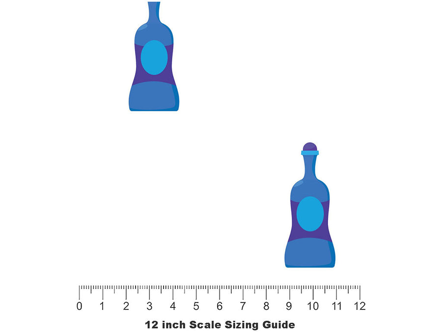 Sherry Baby Alcohol Vinyl Film Pattern Size 12 inch Scale~Rwraps Sherry Baby Alcohol Sizing Chart~2