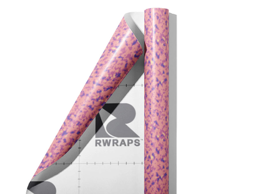 Shimmering Blush Pixel Wrap Film Sheets~Rwraps Series 914 Shimmering Blush Pixel Scrolled Sheet~3