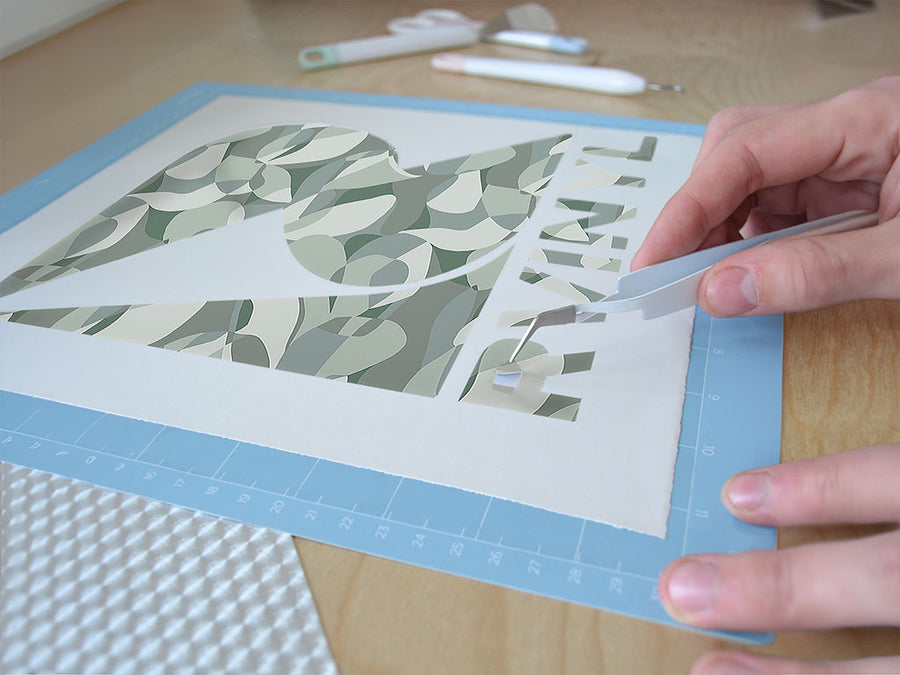 shimmering mindscapes abstract geometric Easy Weed Craft Vinyl