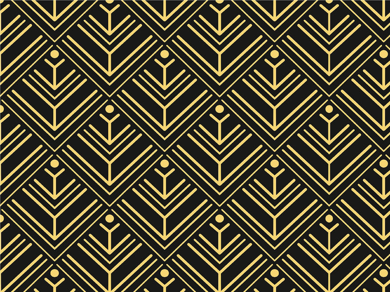 Shining Trees Art Deco Vinyl Wrap Pattern~Rwraps Series 914 Digitally Printed Vinyl Wrap~0