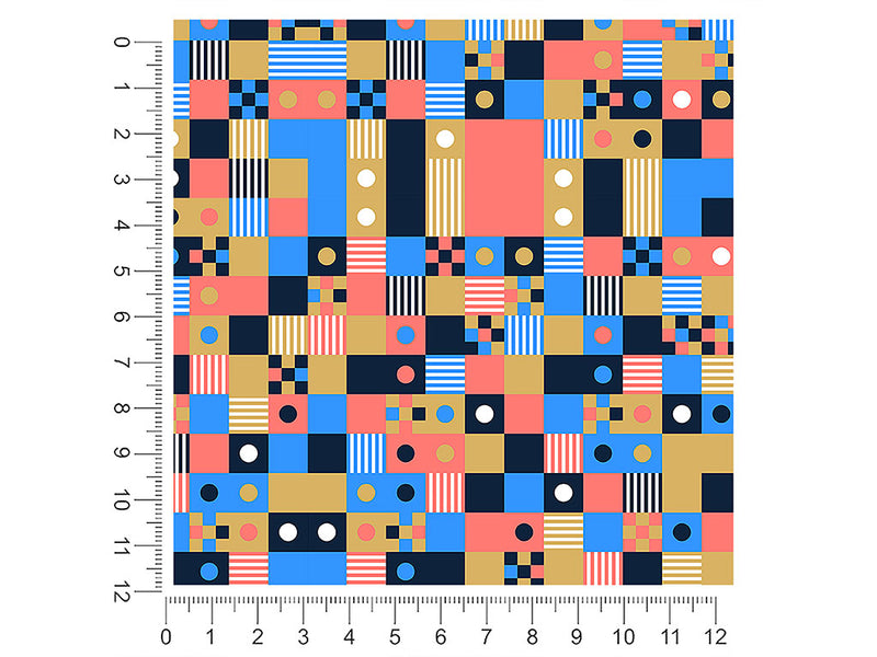 shuffle play mosaic 1ft x 1ft Craft Sheets
