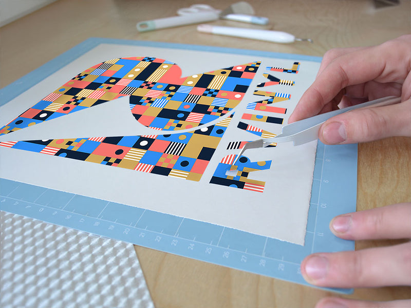 shuffle play mosaic Easy Weed Craft Vinyl