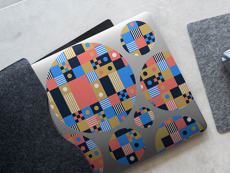 shuffle play mosaic DIY Laptop Stickers