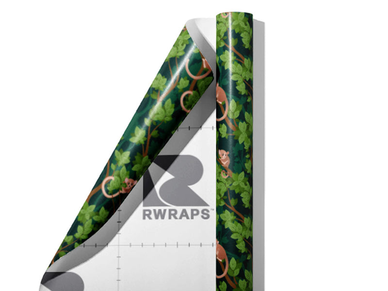 Shy Tarsiers Primate Wrap Film Sheets~Rwraps Series 914 Shy Tarsiers Primate Scrolled Sheet~3