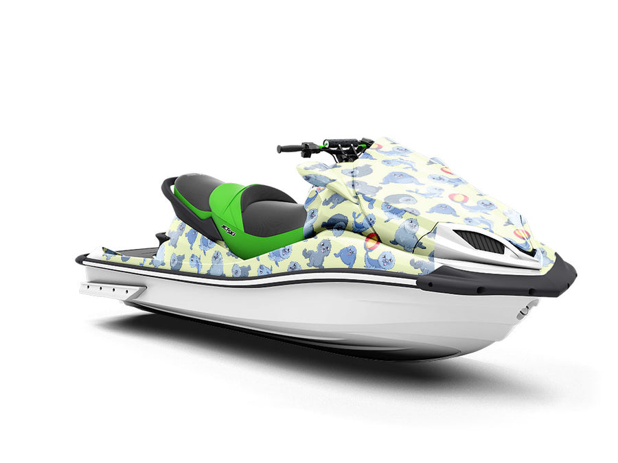 Silly Seals Marine Life Jet Ski Vinyl Customized Wrap