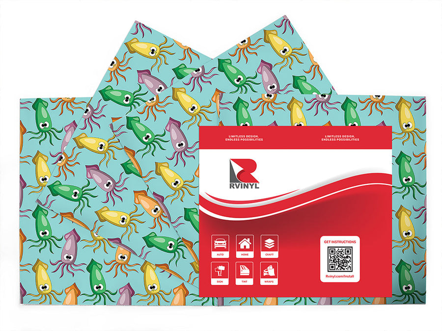 silly squids salt water Craft Vinyl Sheet Pack
