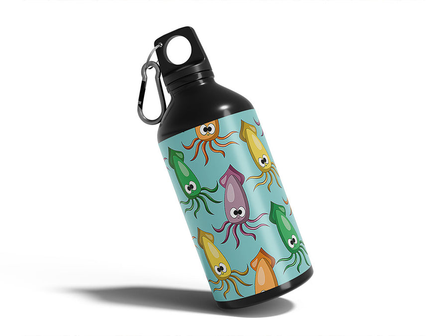 silly squids salt water Water Bottle DIY Stickers