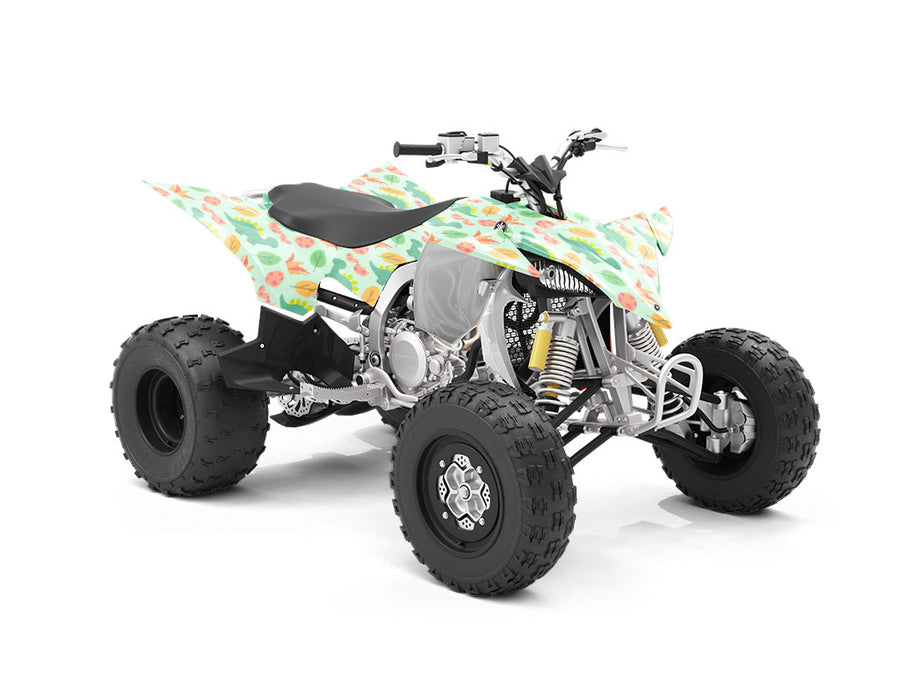 Silly Stegosaurus Dinosaur ATV Wrapping Vinyl