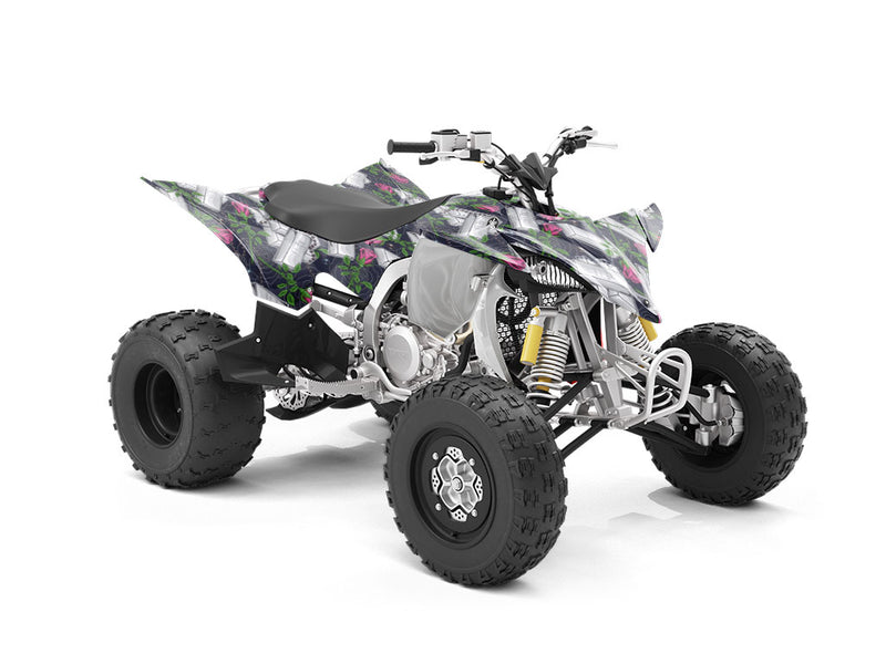 Silver Metal Bling ATV Wrapping Vinyl