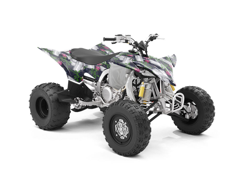 Silver Metal Bling ATV Wrapping Vinyl