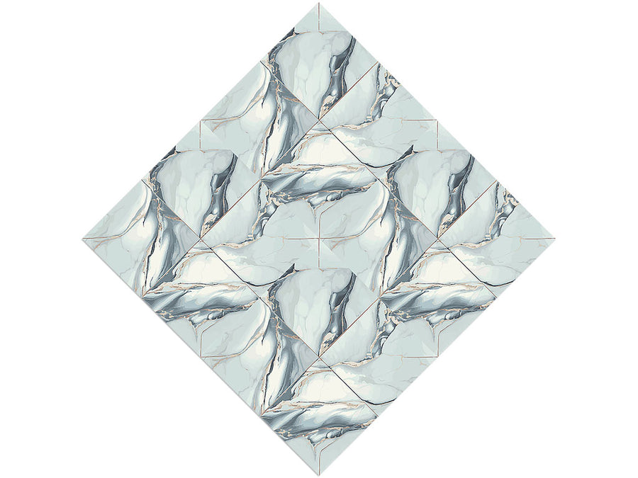 Silver Square Tile Vinyl Wrap Pattern