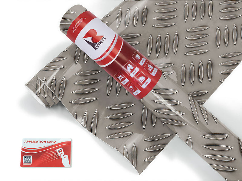 silver tread diamond plate Craft Vinyl Roll