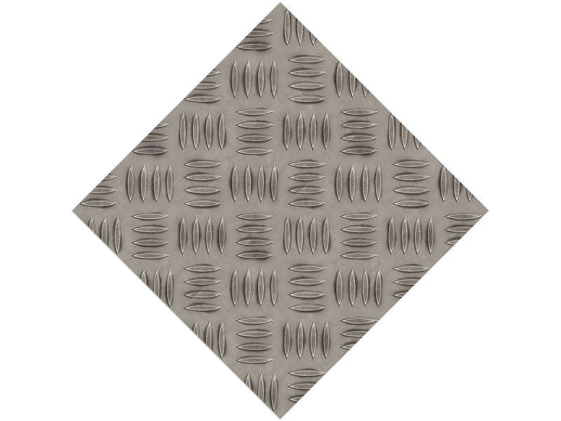 Silver Tread Diamond Plate Series Custom Printed Wrap Film