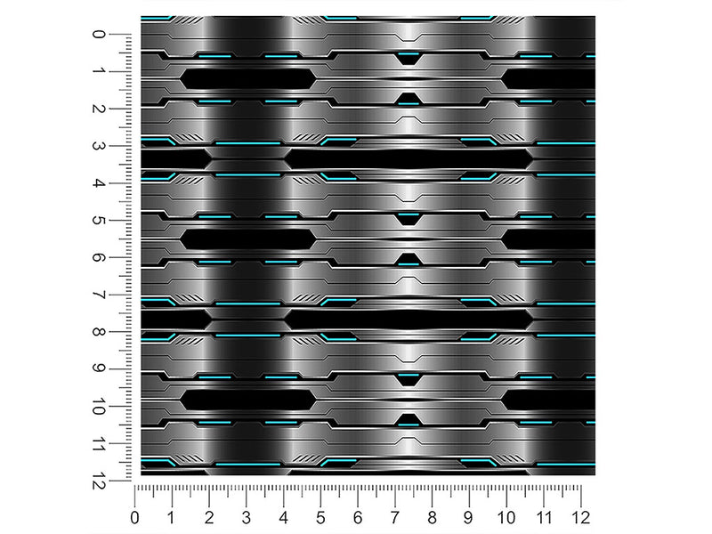 Silver Turquoise Technology Vehicle Wrap Scale~Rwraps Series 914 Silver Turquoise Technology Measurements~2