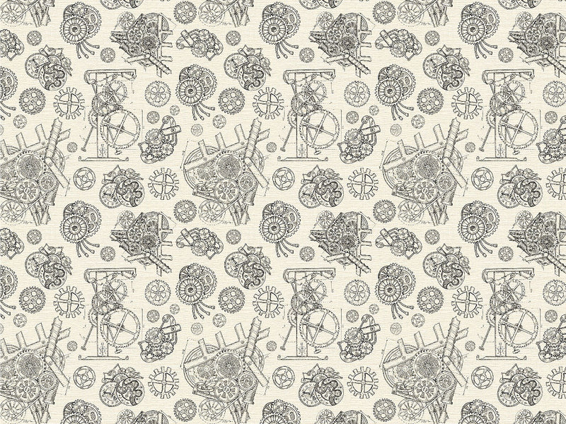 Simple Mechanisms Steampunk Vinyl Wrap Pattern~Rwraps Series 914 Digitally Printed Vinyl Wrap~0