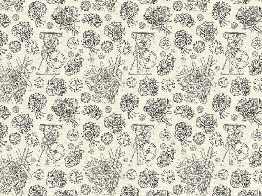 Simple Mechanisms Steampunk Vinyl Wrap Pattern~Rwraps Series 914 Digitally Printed Vinyl Wrap~0