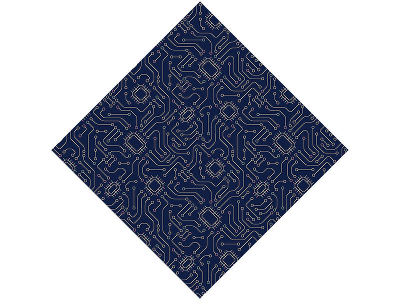Simple Navy Technology Vinyl Wrap Pattern~Rwraps Series 914 Digitally Printed Vinyl Wrap~0