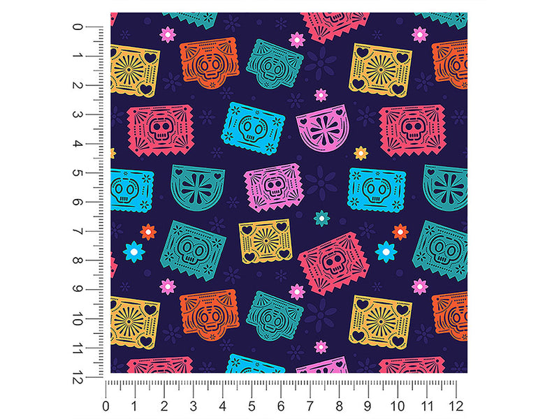simple picado day of the dead 1ft x 1ft Craft Sheets