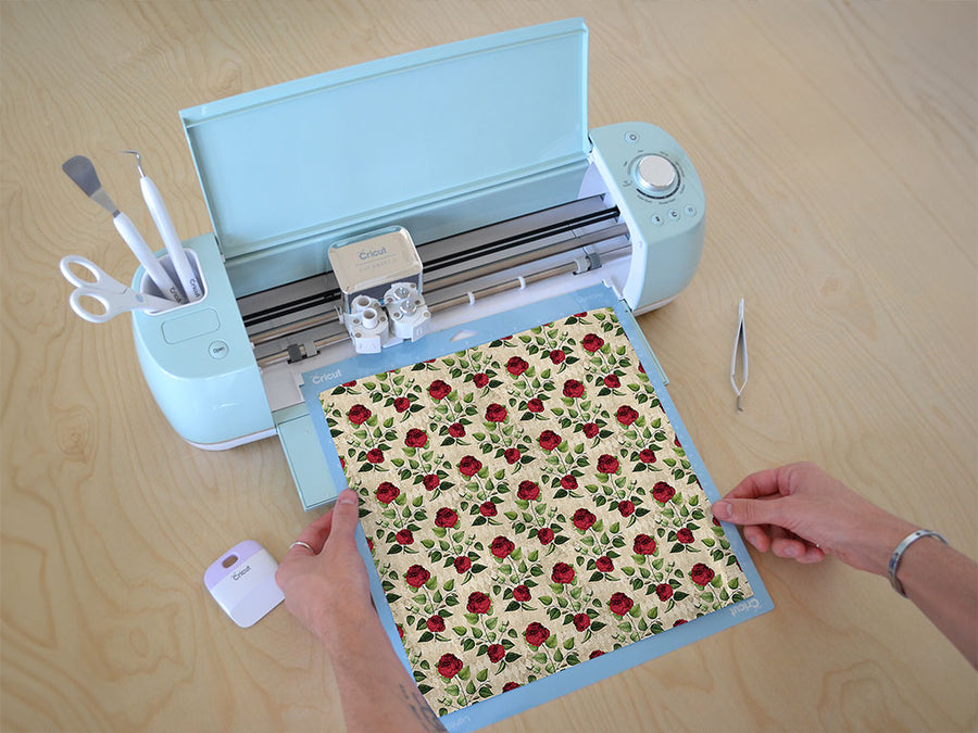 simple roses gothic Cricut Compatible Vinyl