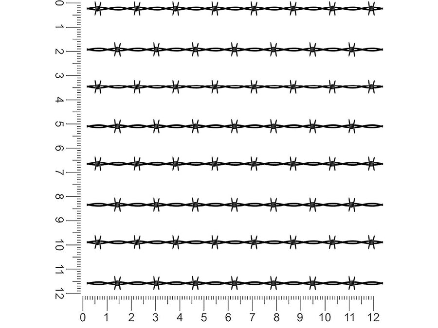 simple ross barbed wire 1ft x 1ft Craft Sheets