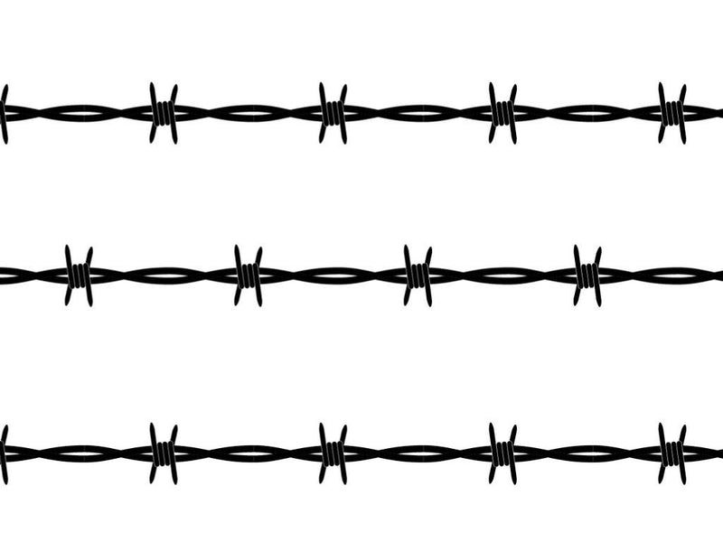 Simple Ross Barbed Wire Vinyl Wrap Pattern~Rwraps Series 914 Digitally Printed Vinyl Wrap~0