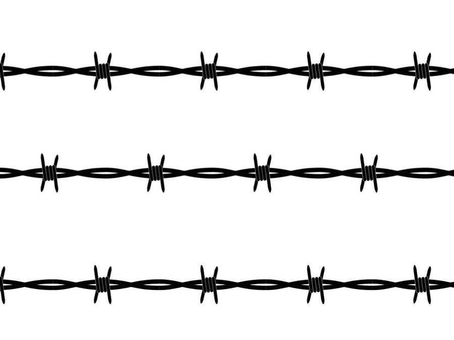 Simple Ross Barbed Wire Vinyl Wrap Pattern~Rwraps Series 914 Digitally Printed Vinyl Wrap~0