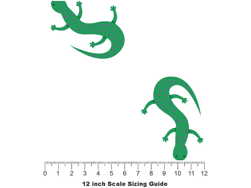 Simple Salamanders Reptile Vinyl Film Pattern Size 12 inch Scale~Rwraps Simple Salamanders Reptile Sizing Chart~2